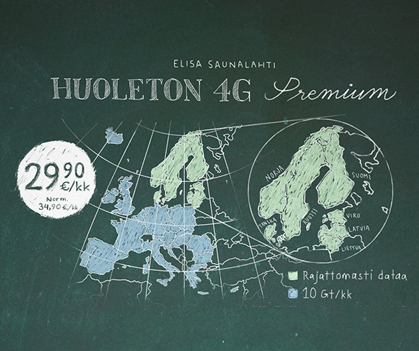 Saunalahti huoleton 4g ulkomailla